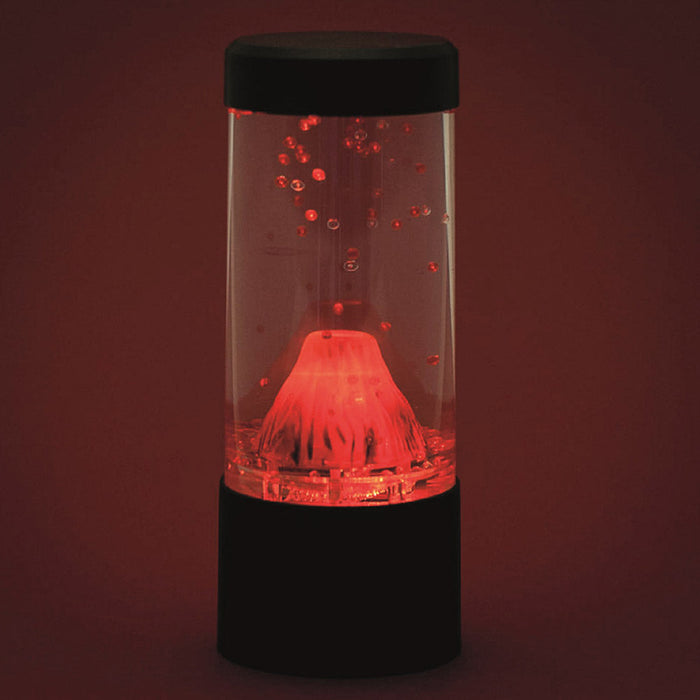 مصباح بركان صغير دائري بتصميم مدمج من ذا سورس، إضاءة LED حمراء، يعمل بالبطاريات أو USB من The source