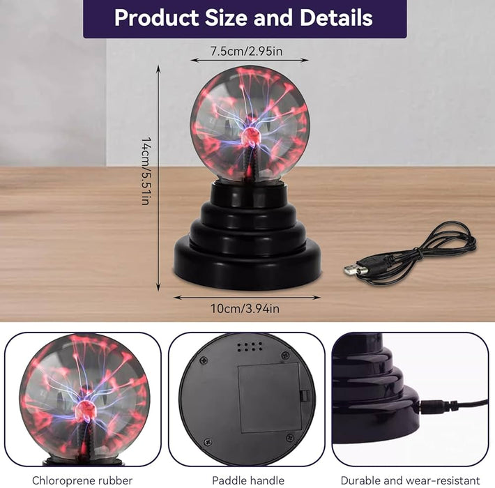 كرة بلازما 6" من The source بأبعاد 23×14.5 سم لتجربة تفاعلية أنيقة وممتعة.
