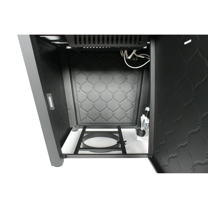 طاولة نار غازية بعلبة بلاط مربع 30 بوصة من بيتر هومز 50,000 BTU