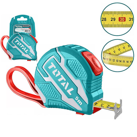 متر قفل ذاتي 5 متر من توتال بدقة عالية وفولاذ مقاوم للصدأ من Total