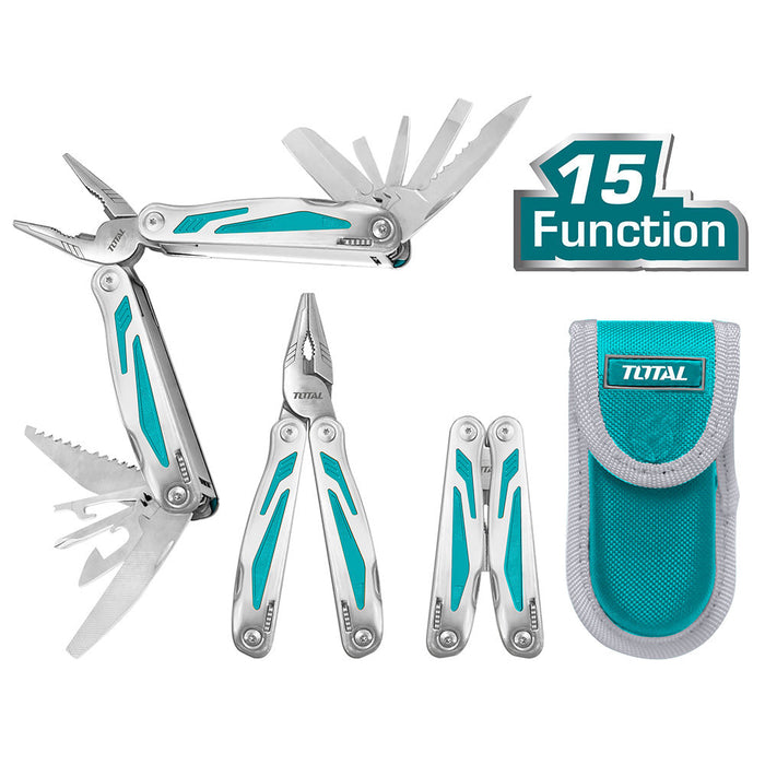 زرادية متعددة الأدوات توتال 15 وظيفة تصميم مريح وسهل الاستخدام قابلة للطي من Tot…