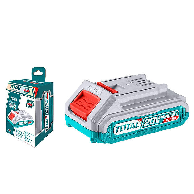 بطارية 20 فولت 2 أمبير ليثيوم توتال مع مؤشر LED وسرعة شحن عالية من Total