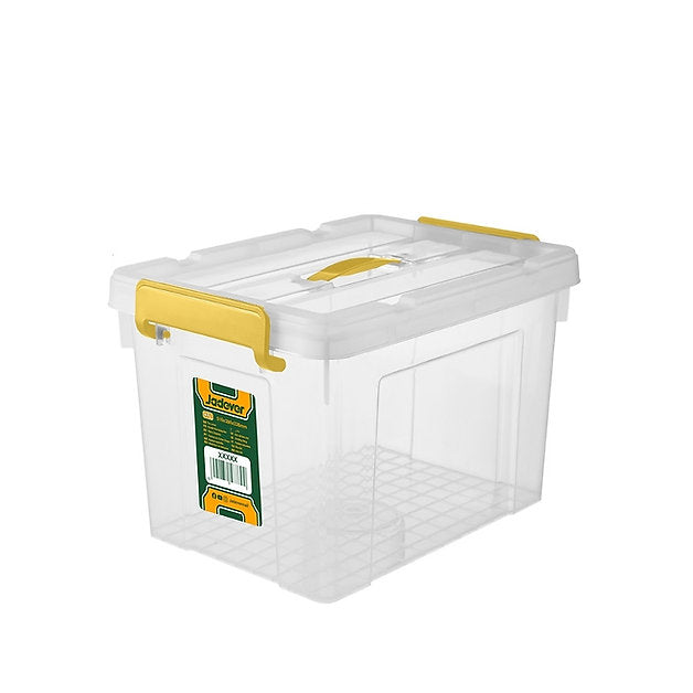 صندوق تخزين شفاف 33 لتر من Jadever بخفة الوزن وغطاء آمن