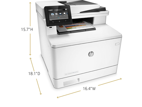 طابعة HP COLOR LASER JET MFP M283FDN طباعة ملونة عالية الجودة وواجهة سهلة الاستخدام