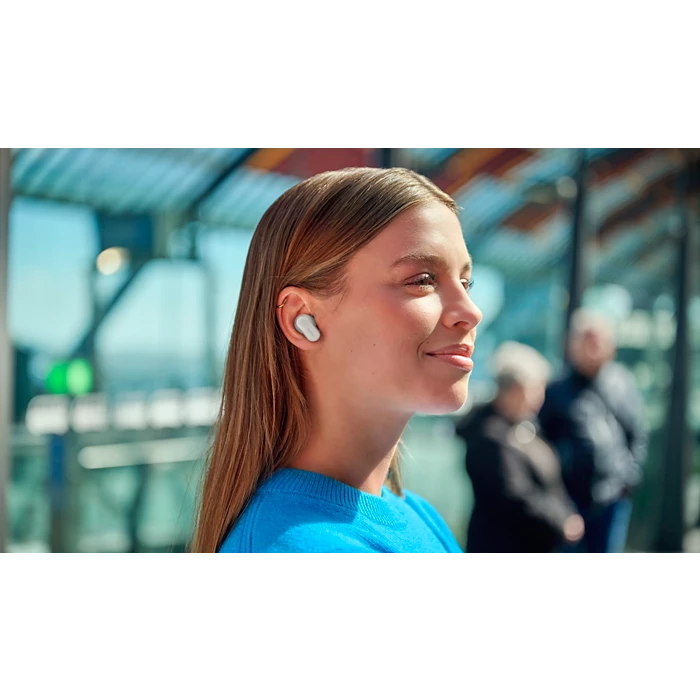 سماعات أذن فيليبس اللاسلكية جودة صوت استثنائية (أبيض)