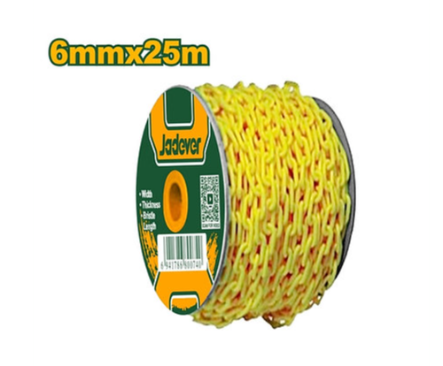 Yellow plastic chain in several sizes from Jadever 