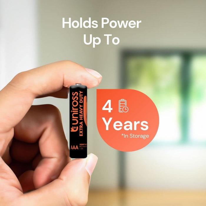 بطاريات R03 AAA زنك للاستخدام الشاق (عبوة 4) من يوني روسUniross