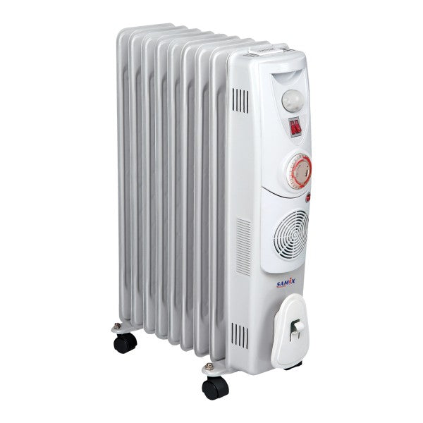 رديتر زيت كهربائي سامكس SNK-52-9F بقوة 2000 وات و9 أصابع تدفئة فعالة
