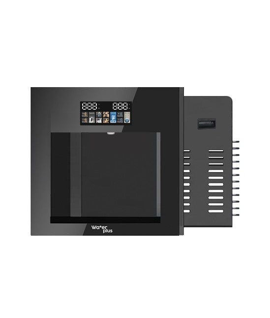 كولر مياه بلت إن ديجيتال زجاج أسود بتحكم حراري كامل من ووتر بلس