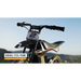دراجة MX125 ترابية حمراء وسوداء، وزن 33.1 كجم، سرعة 16 كم/ساعة، مثالية للمغامرات وعرضة للتضاريس. من ريزر