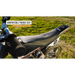 دراجة MX125 ترابية حمراء وسوداء، وزن 33.1 كجم، سرعة 16 كم/ساعة، مثالية للمغامرات وعرضة للتضاريس. من ريزر