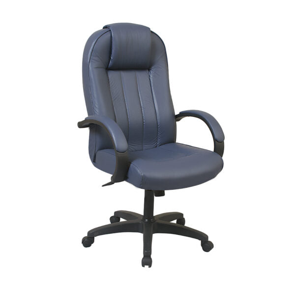 Luxury leather executive chair with attached headrest and back support Luxury leather executive chair with attached headrest and back support