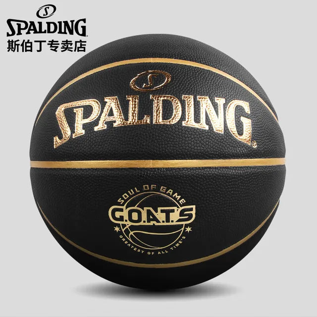 كرة سلة مقاس 7 من SPALDING G.O.A.T.S بتصميم متين وتحكم ممتاز للاحتراف