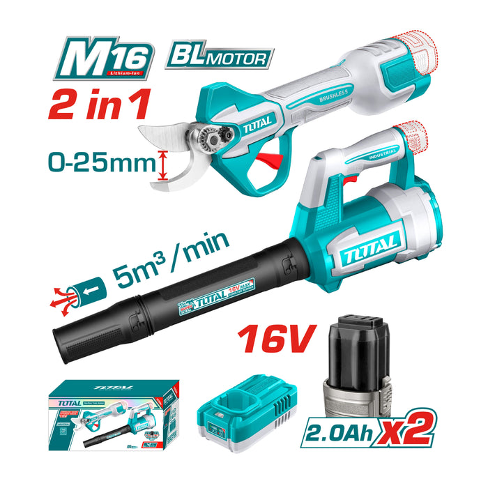 Total 2-Piece Combo Kit - Straight Cutter and 16V Blower