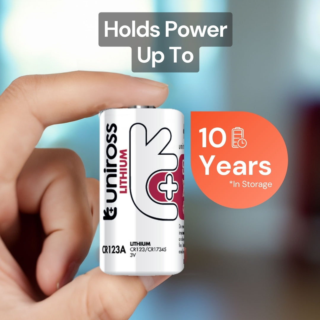 Uniross CR123A Lithium Cylindrical Battery (1 Pack) Uniross CR123A Lithium Cylindrical Battery (1 Pack)