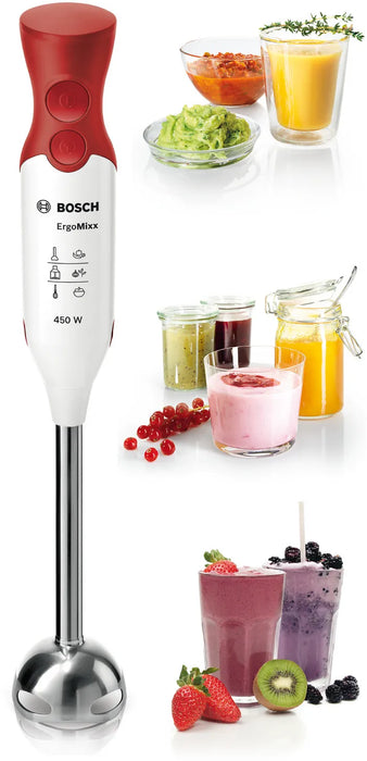 خلاط يدوي إرغو ميكس 450 واط أحمر من بوش Bosch
