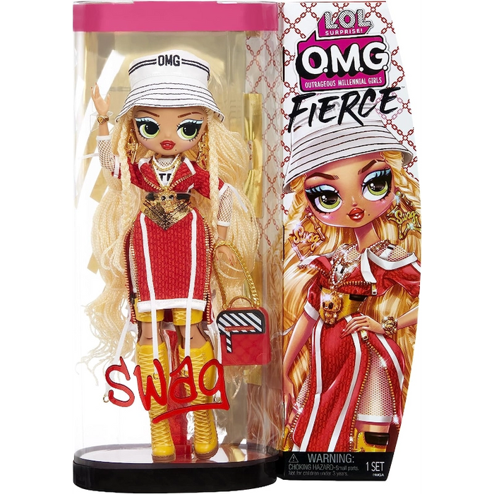 دمية L.O.L. Surprise O.M.G Fierce - Swag بحجم 11.5 إنش مع أزياء فاخرة وإكسسوارات لامعة من إم جي إيه إنترتينمنت