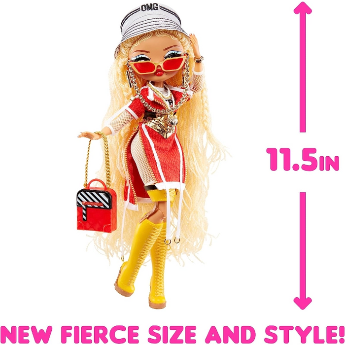 دمية L.O.L. Surprise O.M.G Fierce - Swag بحجم 11.5 إنش مع أزياء فاخرة وإكسسوارات لامعة من إم جي إيه إنترتينمنت
