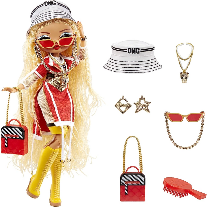 دمية L.O.L. Surprise O.M.G Fierce - Swag بحجم 11.5 إنش مع أزياء فاخرة وإكسسوارات لامعة من إم جي إيه إنترتينمنت