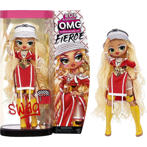 دمية L.O.L. Surprise O.M.G Fierce - Swag بحجم 11.5 إنش مع أزياء فاخرة وإكسسوارات لامعة من إم جي إيه إنترتينمنت