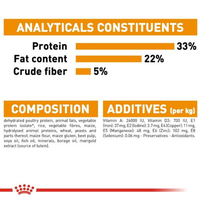 طعام جاف للقطط لدعم صحة الجلد والفرو بـ أوميغا 3 و6، 4 كجم من Royal Canin