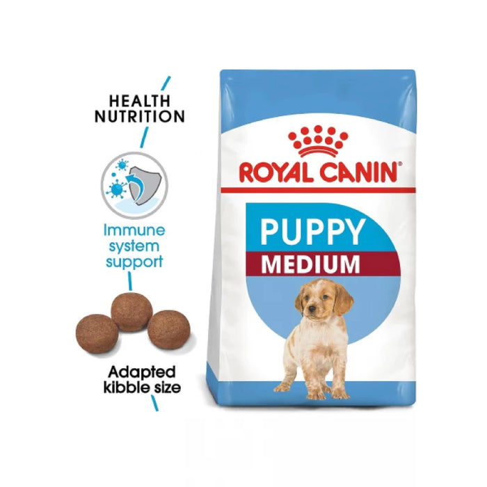 طعام جاف للجِراء المتوسطة لدعم النمو السريع والهضم، 15 كجم من Royal Canin