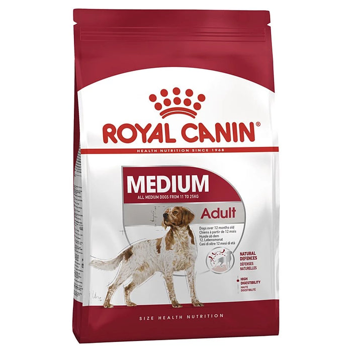 طعام جاف للكلاب المتوسطة البالغة لدعم المناعة والوزن، 15 كجم من Royal Canin