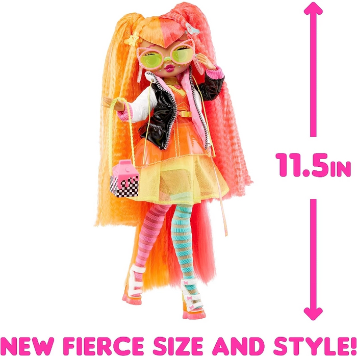 دمى L.O.L. Surprise O.M.G Fierce نيونيشس بحجم 11.5 بوصة مع أزياء فاخرة وإكسسوارات لامعة من إم جي إيه إنترتينمنت