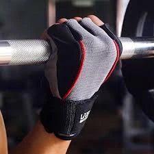 قفازات تدريب لرفع الأثقال بتصميم قصير للقبضة ومتانة عالية للراحة والحماية أثناء التمارين