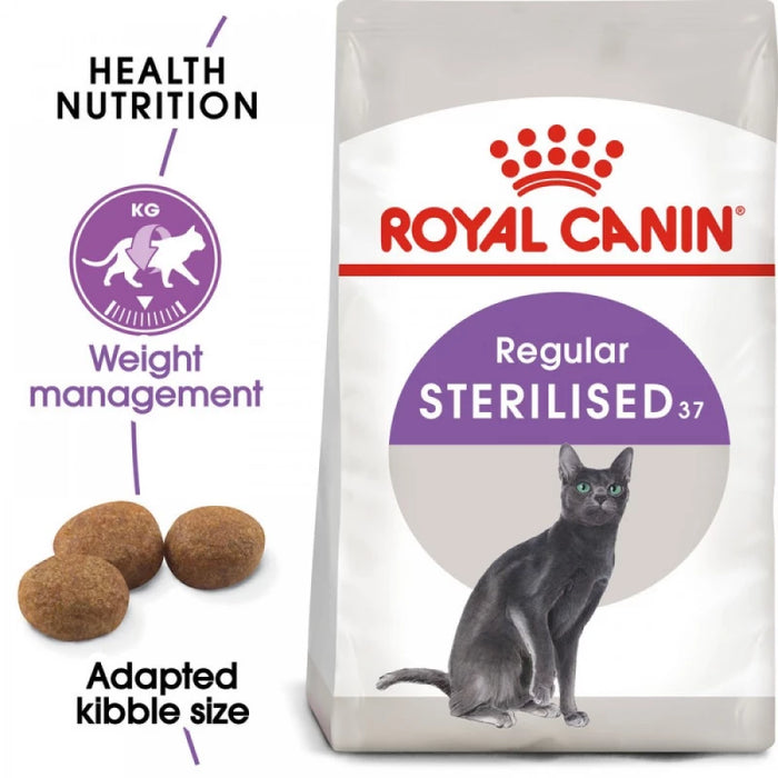 طعام جاف للقطط المعقمة للحفاظ على الوزن وصحة البول، 2 كجم من Royal Canin