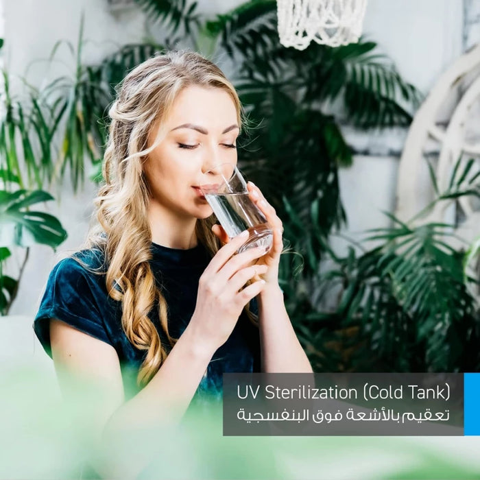 Panasonic Bottom Loading Water Cooler (3 Taps) Black Steel 