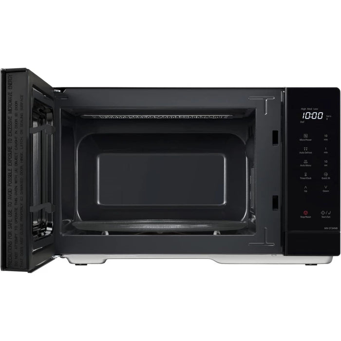 فرن ميكروويف باناسونيك 900 واط أسود 25 لتر مع إذابة تلقائية للطعام من باناسونيك