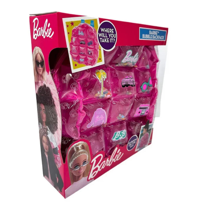 حقيبة ظهر باربي فقاعية للبنات بتصميم ممتع وحجرة واسعة مع أحزمة قابلة للتعديل من BARBIE