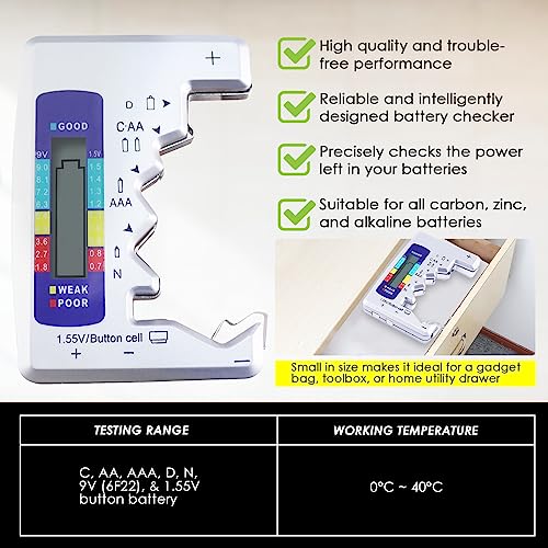 Digital Battery Tester with LCD Display Digital Battery Tester with LCD Display