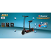 سكوتر كهربائي Power Core E100S بمقعد - أسود/أحمر خفيف الوزن وعالي الأداء من ريزر