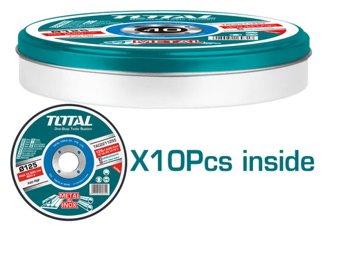 فيبر ستانلس رفيع 5" علبة حديد 10 قطع من Total Bashiti Hardware