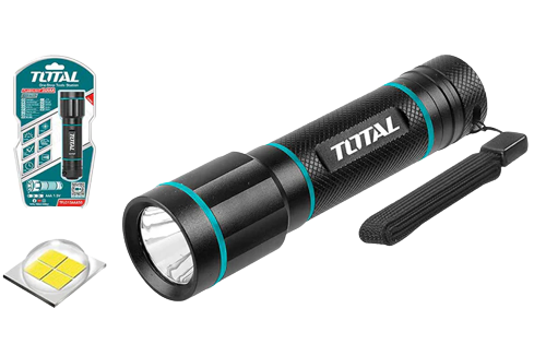 LED flashlight rechargeable 450L from TOTAL 
