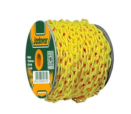 Yellow plastic chain in several sizes from Jadever 