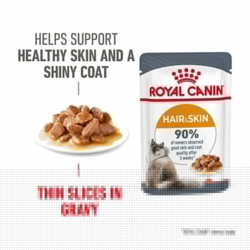 ROYAL Hair & Skin Care Cat Food, 12 x 85g