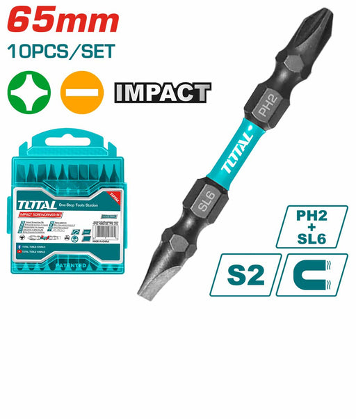 طقم راسيات دريل مجوز اسود من Total Bashiti Hardware