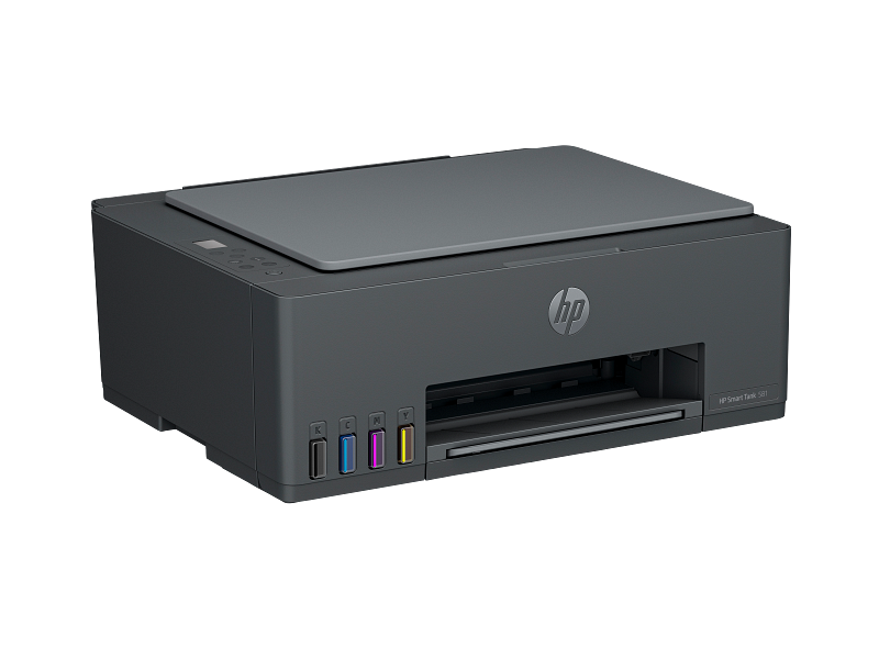 طابعة HP سمارت تانك 581 AIO بجودة طباعة عالية وخزان حبر كبير للاستخدام المنزلي والمكتبي