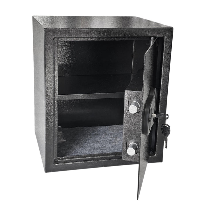 خزنة E40 مقبض يدوي ببطارية 12.5 كجم ضمان عام قاصة منزلية ومكتبية