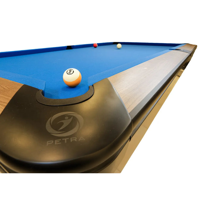 طاولة بلياردو 9-قدم Petra Gold Crown برخام طبيعي وقماش MG 700 عالي الجودة