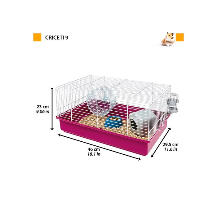 قفص CRICETI بقاعدة قابلة للإزالة للحيوانات الصغيرة من Ferplast