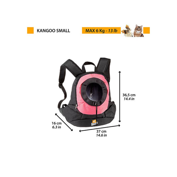 حقيبة ظهر KANGOO وردية للكلاب من Ferplast