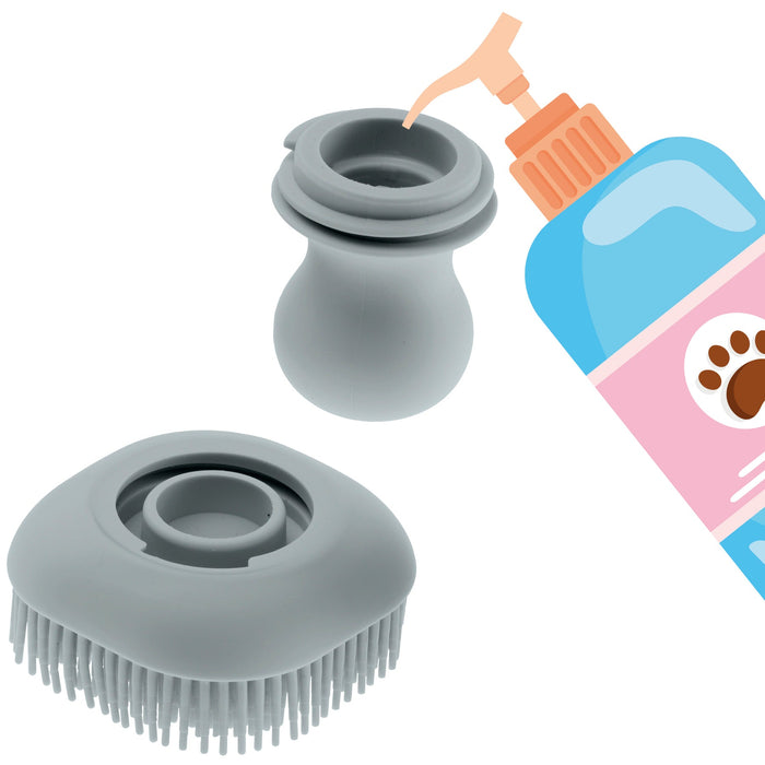 فرشاة سيليكون وموزع شامبو للكلاب من Ferplast