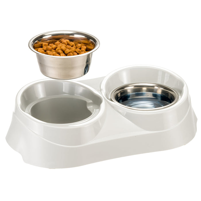 وعاء مزدوج فولاذي 1.7 ل للكلاب من Ferplast