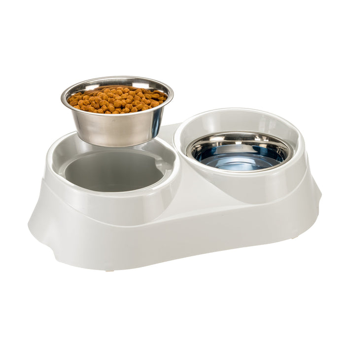 مغذاية مزدوجة للكلاب مقاس 01 من Ferplast