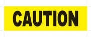 شريط تحذيري 13"*100 متر HIGH POWER CAUTION HP-1726/PE75100A-YB