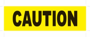 شريط تحذيري 13"*100 متر HIGH POWER CAUTION HP-1726/PE75100A-YB